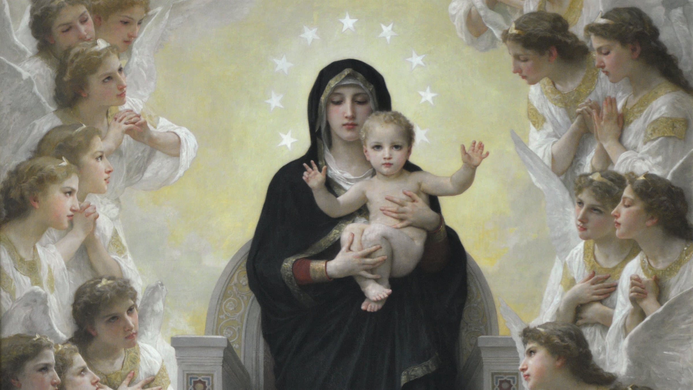 The Virgin with Angels by Bouguereau